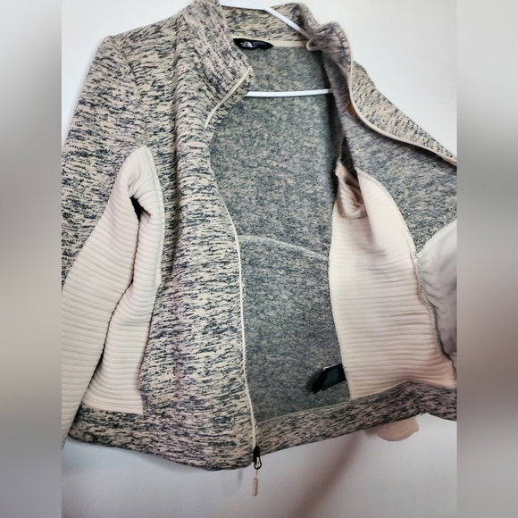 Women's The North Face Indi 2 Jacket Heathered Biscotti Tan Size Medium - Picture 12 of 15